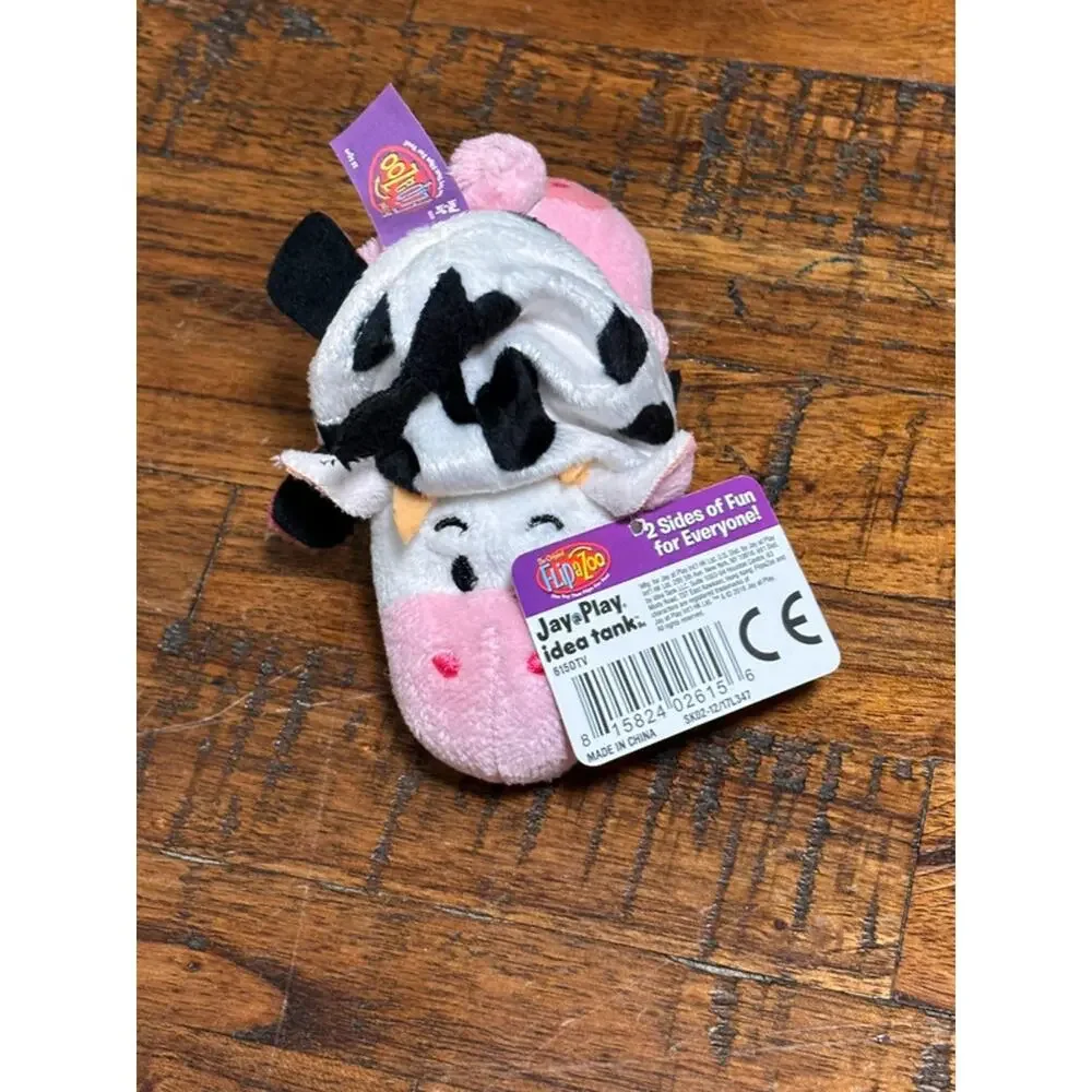 Flip a Zoo Mushmellows Reversible Cow/Pig Plush Stuffed Animal Small 2018